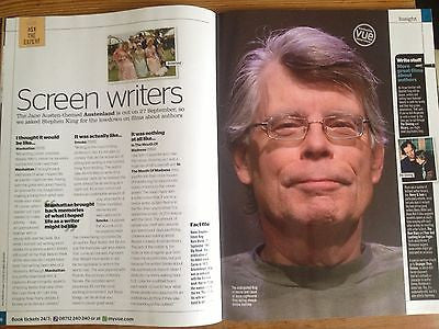 STEPHEN KING interview JAMES MCAVOY UK VUE ISSUE 2013 VIN DIESEL CHRIS HEMSWORTH