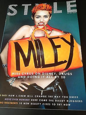 MILEY CYRUS interview HANNAH MONTANA BRAND NEW UK 1 DAY ISSUE JULY 2013