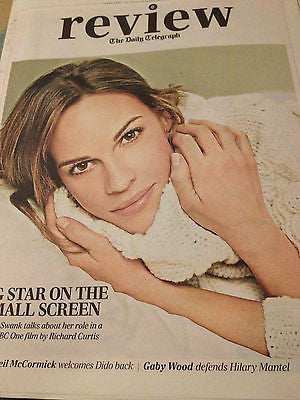 TELEGRAPH REVIEW 23/02/2013 HILARY SWANK Dido Rudimental Hilary Mantel