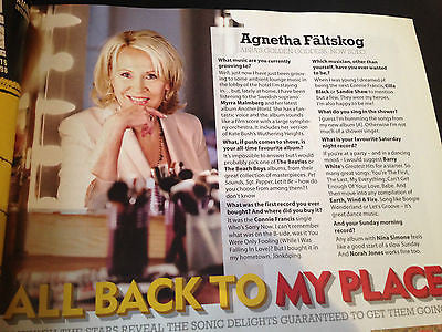 UK MOJO MAGAZINE 2013 AGNETHA FALTSKOG ABBA INTERVIEW