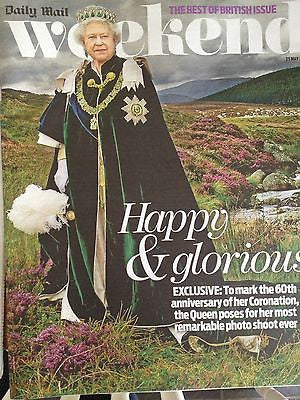 WEEKEND MAG 25 MAY 2013 QUEEN ELIZABETH II CORONATION KATE SILVERTON LUKE PERRY
