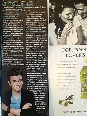 CHRIS COLFER interview GLEE! BRAND NEW UK 1 DAY ISSUE AUGUST 2013