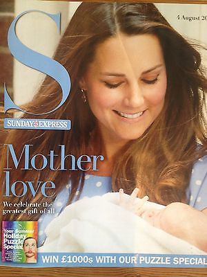 Sunday Express Magazine - Kate Middleton & Prince George cover - Princess Diana