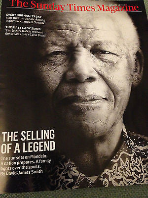 Sunday Times Magazine 24 March 2013 NELSON MANDELA CARLA BRUNI JOAN COLLINS