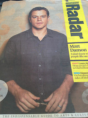 NEW RADAR Magazine April 2013 MATT DAMON TOM COURTENAY MERYL STREEP LAURA MVULA