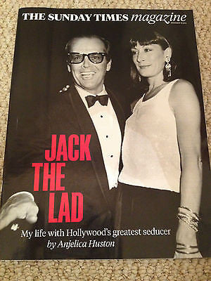 ANJELICA HUSTON interview JACK NICHOLSON UK 1 DAY ISSUE NOV 2014 PAOLO NUTINI