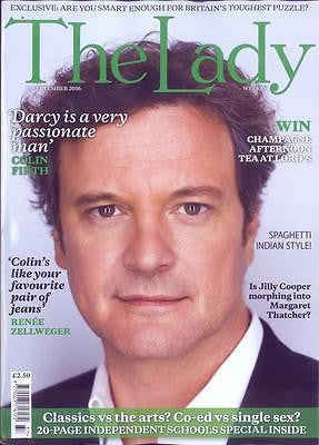 UK LADY Magazine September 2016 Mr Darcy COLIN FIRTH PHOTO COVER INTERVIEW