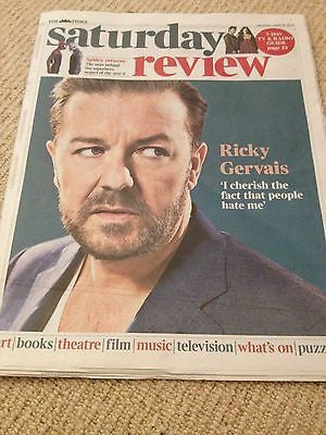 RICKY GERVAIS interview THE AMAZING SPIDERMAN 2 UK 1 DAY ISSUE BRAND NEW 2014