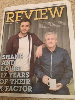 UK Shane Filan Louis Walsh Express Review Cover Clippings Westlife Promo