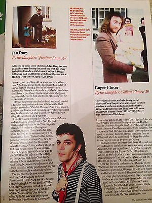 MICK RONSON - ROGER Glover - IAN DURY - UK Sunday Times magazine June 2016