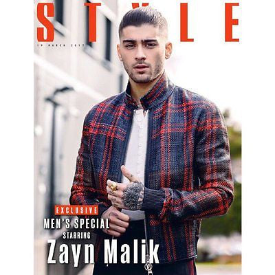 ZAYN MALIK Photo Cover interview UK STYLE MAGAZINE MARCH 2017