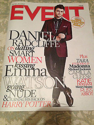 Harry Potter DANIEL RADCLIFFE - NEW UK COVER EVENT MAGAZINE - AUGUST 2014
