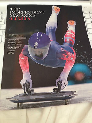 WINTER OLYMPICS 2014 INDEPENDENT PHOTO COVER BARBARA TAYLOR BRADFORD JOHN TORODE