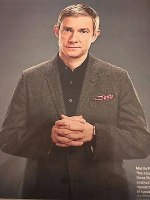 MARTIN FREEMAN Photo interview SHERLOCK UK Observer New Review 1 January 2017