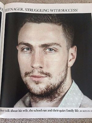 Age of Ultron AARON TAYLOR-JOHNSON PHOTO COVER INTERVIEW TIMES MAGAZINE 2015