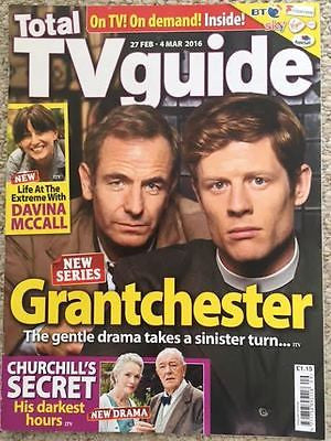 UK Total TV Guide Magazine 27 Feb 2016 Robson Green James Norton
