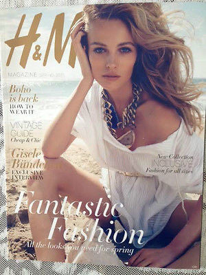 H&M Magazine Spring 2011 Edita Vilkeviciute Photo Cover Shoot Gisele Bundchen