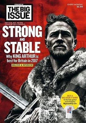 UK Big Issue Magazine May 2017 Charlie Hunnam King Arthur: Legend of the Sword