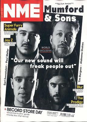 NME MAGAZINE APRIL 2015 MUMFORD & SONS THE PRODIGY PAUL WELLER ALABAMA SHAKES