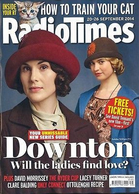 DOWNTON ABBEY UK mag 2014 NEW SERIES MICHELLE DOCKERY LADY MARY RADIO TIMES