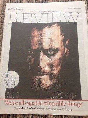 Macbeth MICHAEL FASSBENDER PHOTO INTERVIEW TELEGRAPH REVIEW SEPT 2015 PRINCE