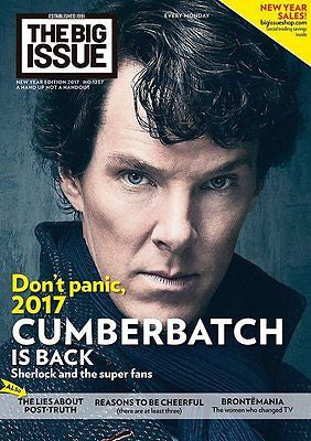 UK Big Issue Magazine New Year 2017 SHERLOCK Benedict Cumberbatch Adam Driver