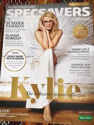 Specsavers magazine Spring/Summer 2017 Kylie Minogue Cover