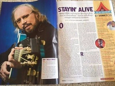RADIO TIMES magazine June 2017 Barry Gibb Bee Gees Sam Heughan Eddie Izzard