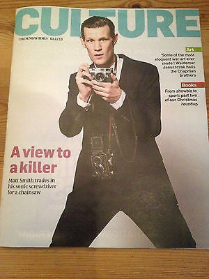 CULTURE magazine December 1, 2013,Matt Smith British Issue Doctor Who interview