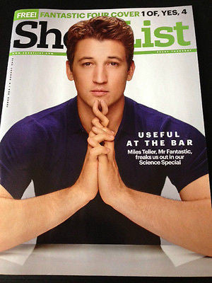 MILES TELLER PHOTO COVER FANTASTIC FOUR UK SHORTLIST MAGAZINE AUGUST 2015