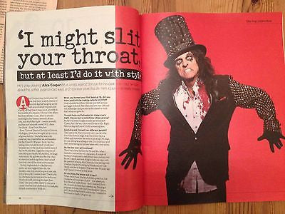 ALICE COOPER UK PHOTO COVER INTERVIEW OCTOBER 2014 SEAN PERTWEE