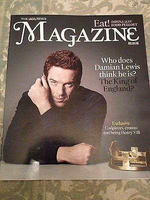 DAMIAN LEWIS Wolf Hall PHOTO INTERVIEW UK TIMES MAGAZINE JANUARY 2015 COVER