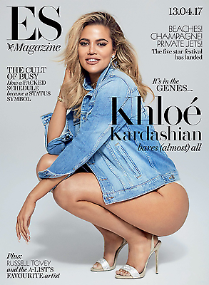 KHLOE KARDASHIAN bares all Photo Cover interview London ES MAGAZINE April 2017