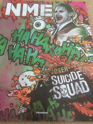 Suicide Squad JARED LETO PHOTO COVER NME MAGAZINE August 2016 Harley Quinn