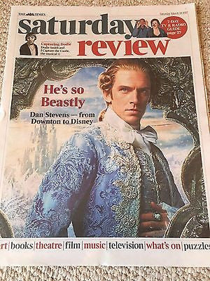 Beauty & The Beast DAN STEVENS Photo Cover UK Times Interview March 2017