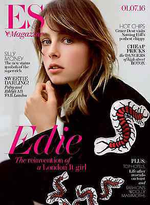 EDIE CAMPBELL PHOTO COVER INTERVIEW UK ES MAGAZINE JULY 2016