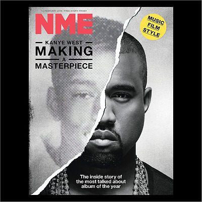 KANYE WEST PHOTO COVER NME MAGAZINE FEBRUARY 2016 NATHANIEL RATELIFF PORCHES
