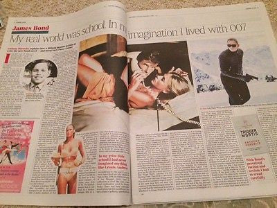 (UK) TIMES REVIEW SEPT 2015 CYNDI LAUPER PHOTO INTERVIEW KINKY BOOTS JAMES BOND