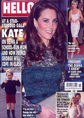 HELLO! magazine 10 April 2017 Kate Middleton Prince George Starts School