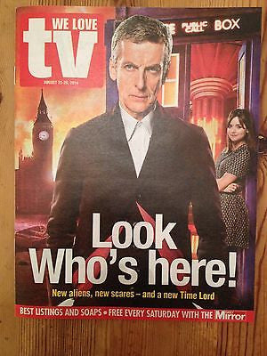 WE LOVE TV MAGAZINE AUGUST 2014 DOCTOR WHO PETER CAPALDI PHILIP GLENISTER