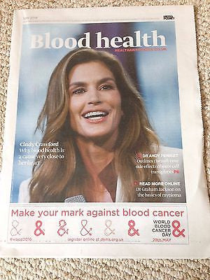 CINDY CRAWFORD Blood Health UK Supplement May 2016