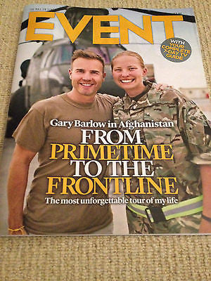 UK Gary Barlow (Take That) EVENT Magazine Cover Promo Interview