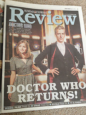 Doctor Who PETER CAPALDI PHOTO COVER Interview 2014 Jenna Louise Coleman