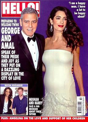 Hello! magazine March 6 2017 George & Amal Clooney Kylie Minogue Meghan Markle