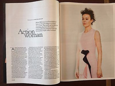 HELEN McCORY interview ALAN RICKMAN DAMIAN LEWIS UK 1 DAY ISSUE APRIL 2015