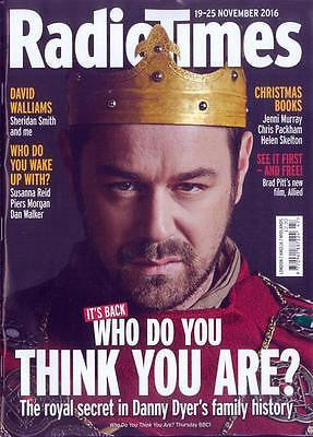 RADIO TIMES magazine November 2016 Danny Dyer Eastenders Photo Cover Interview