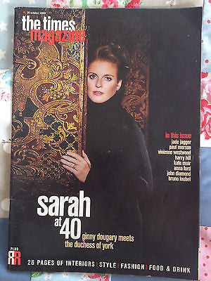 SARAH FERGUSON RARE PHOTO COVER SUNDAY TIMES MAGAZINE 1999 JADE JAGGER