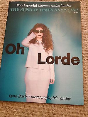 HOT! LORDE PHOTO INTERVIEW SUNDAY TIMES MAGAZINE MAY 2014 KATHLEEN TURNER