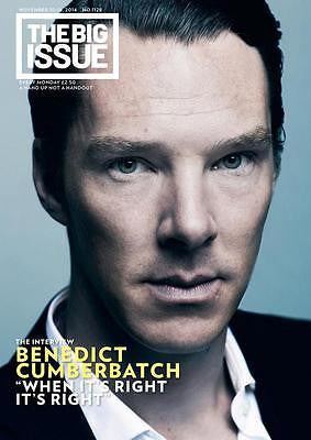 BENEDICT CUMBERBATCH PHOTO COVER BIG ISSUE MAGAZINE NOVEMBER 10 2014