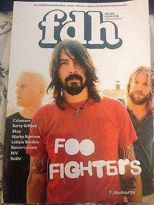 FDH MAGAZINE DECEMBER 2014 DAVE GROHL THE FOO FIGHTERS PHOTO COVER MICHAEL BUBLE